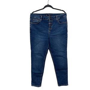 boden denim button fly skinny jeans Medium Wash High Rise Size 12 Women’s Jeans